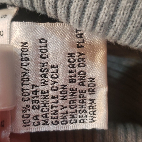 TALBOTS Petites Grey Turtleneck Sweater - Picture 4 of 4